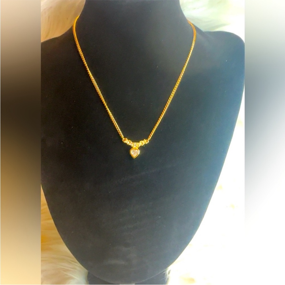 Christian Dior Heart Necklace